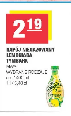 Napój niegazowany Lemoniada Tymbark promocja w SPAR
