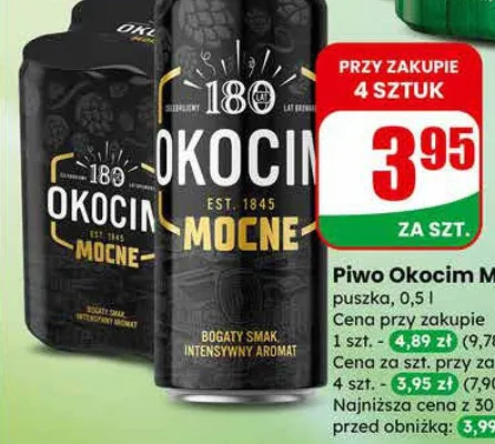 Piwo Mocne puszka promocja w Dino
