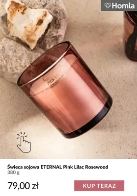Świeca sojowa Eternal Pink Lilac Rosewood Homla promocja w Homla