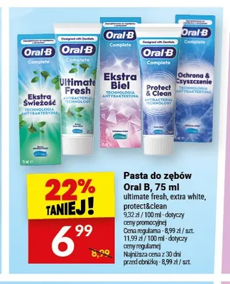 Pasta do zębów Oral B promocja w Twój Market