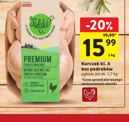 Kurczak kl. A bez podrobów Sielski promocja w Intermarche