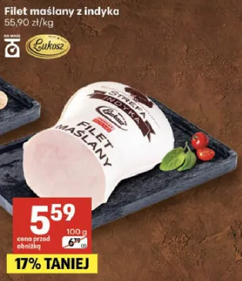 Filet maślany z indyka promocja w Delikatesy Centrum