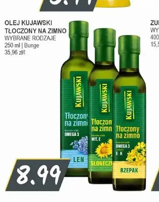 Olej słonecznikowy Kujawski Tłoczony na zimno Słonecznik promocja w Słoneczko