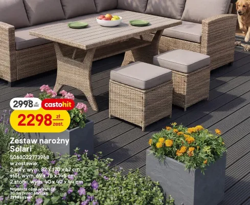 Zestaw narożny Solari promocja w Castorama