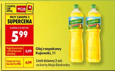 Olej rzepakowy promocja w Biedronka
