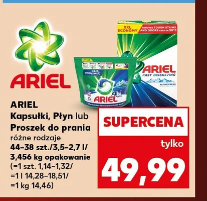 Proszek do prania Ariel promocja w Kaufland