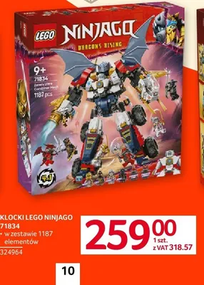 Klocki LEGO Ninjago 71834 promocja w Selgros