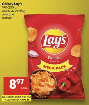 Chipsy Paprika Mega Pack promocja w Delikatesy Centrum