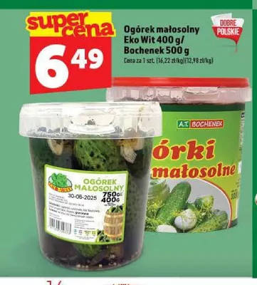Ogórek małosolny Eko Wit promocja w TOPAZ