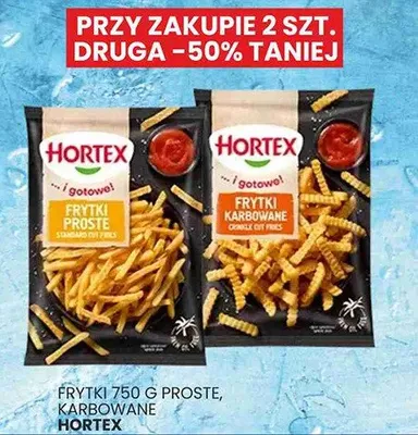Frytki 750g proste, karbowane promocja w Wafelek