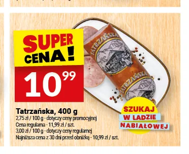Kiełbasa Tatrzańska promocja w Twój Market