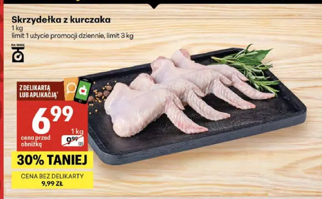 Skrzydełka z kurczaka promocja w Delikatesy Centrum
