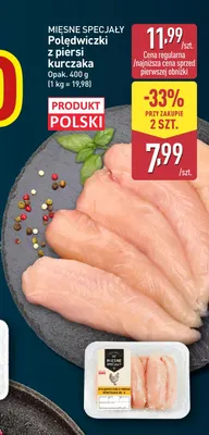 Polędwiczki z piersi kurczaka Mięsne Specjały promocja w Aldi