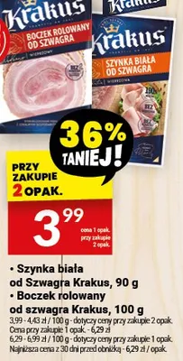 Szynka biała od Szwagra Krakus promocja w Twój Market