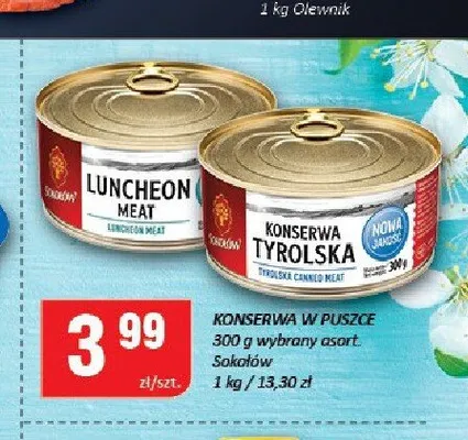 Konserwa Luncheon Meat Sokołów promocja w Chorten