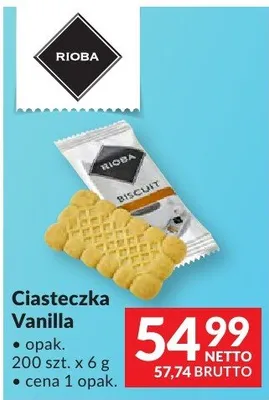 Ciasteczka Vanilla Rioba promocja w Makro