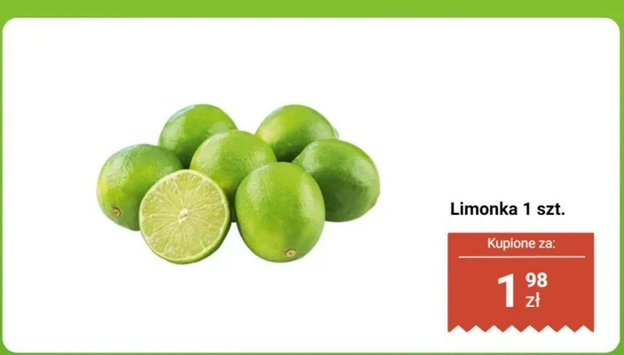 Limonka 1 szt. promocja w Biedronka