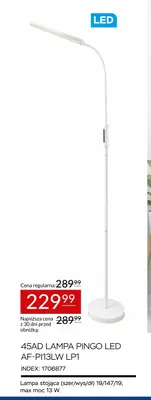 45AD Lampa Pingo LED AF-PI13LW LP1 promocja w Abra Meble