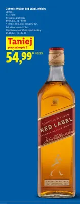 Whisky Johnnie Walker Red Label promocja w Lidl