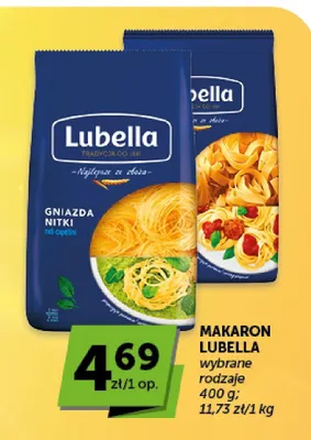 Makaron Lubella Gniazda Wstążki promocja w ABC