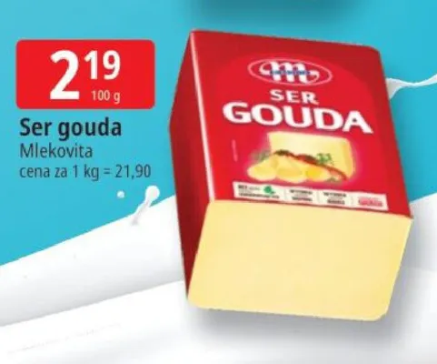 Ser gouda Mlekovita promocja w Leclerc