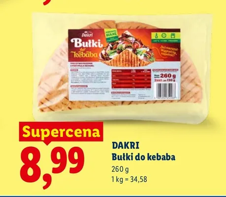 Bułki do kebaba Dakri promocja w Lidl