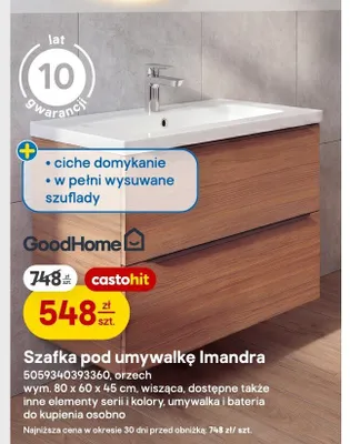 Szafka pod umywalkę Imandra promocja w Castorama