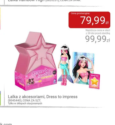 Lalka z akcesoriami Dress to impress promocja w Smyk