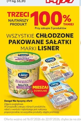 Sałatka ziemniaczana z koperkiem Lisner promocja w Kaufland