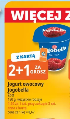 Jogurt owocowy Jogobella Zott promocja w Leclerc
