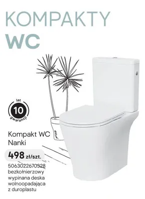 Kompakt WC Nanki promocja w Castorama