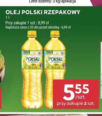 Olej rzepakowy Olej Polski promocja w Stokrotka