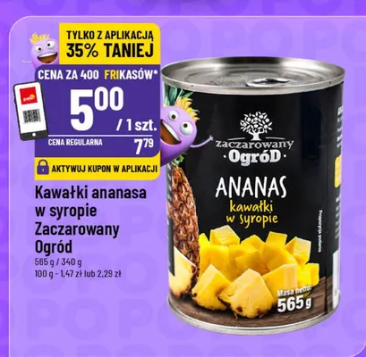 Kawałki ananasa w syropie Zaczarowany Ogród promocja w POLOmarket