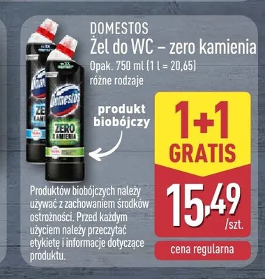 Żel do WC - zero kamienia DOMESTOS promocja w Aldi