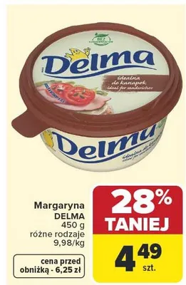 Margaryna Delma promocja w Carrefour Market