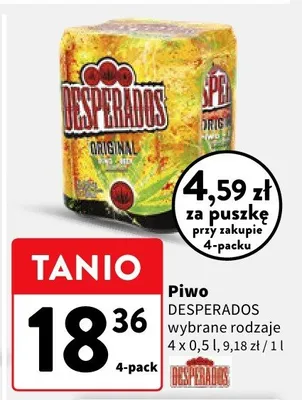 Piwo wybrane rodzaje promocja w Intermarche