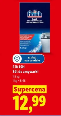 Sól do zmywarki Finish promocja w Lidl