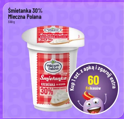 Śmietanka 30% promocja w POLOmarket