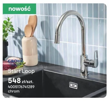 Bateria kuchenna GROHE Start Loop chrom promocja w Castorama