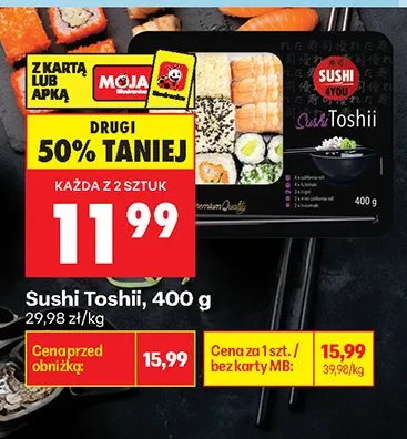 Sushi Toshii Sushi 4You promocja w Biedronka