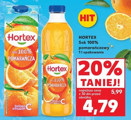 Sok 100% pomarańczowy promocja w Kaufland