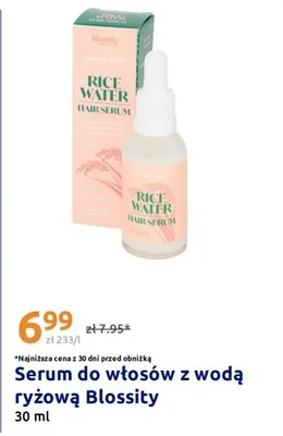 Serum do włosów z wodą ryżową Blossity promocja w Action