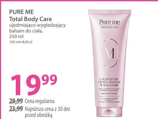 Balsam ujędrniająco-wygładzający do ciała Total Body Care promocja w Hebe