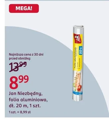 Folia aluminiowa promocja w Rossmann