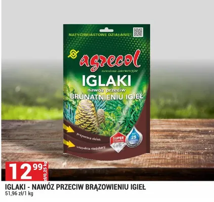 Igłaki - nawóz przeciw brązowieniu igieł promocja w Merkury Market