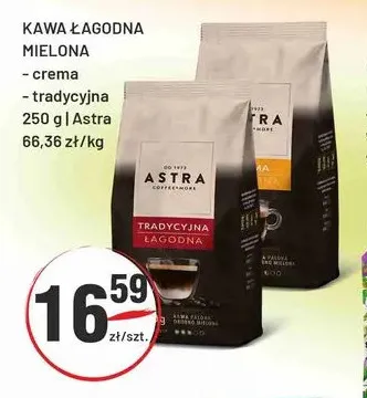 Kawa mielona Astra Łagodna crema promocja w Sedal