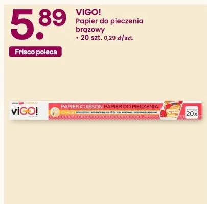 Papier do pieczenia brązowy Vigo! promocja w Frisco