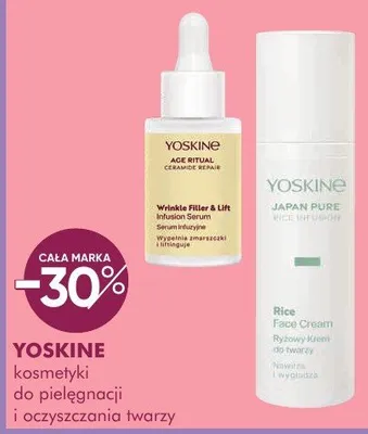 Kosmetyki YOSKINE do pielęgnacji i oczyszczania twarzy promocja w Makro