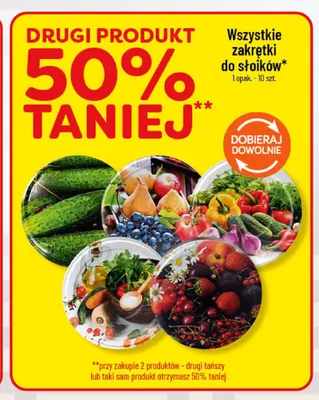Zakrętki do słoików promocja w POLOmarket