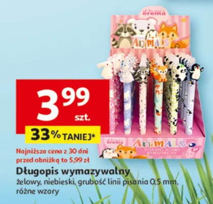 Długopis wymazywalny promocja w Auchan